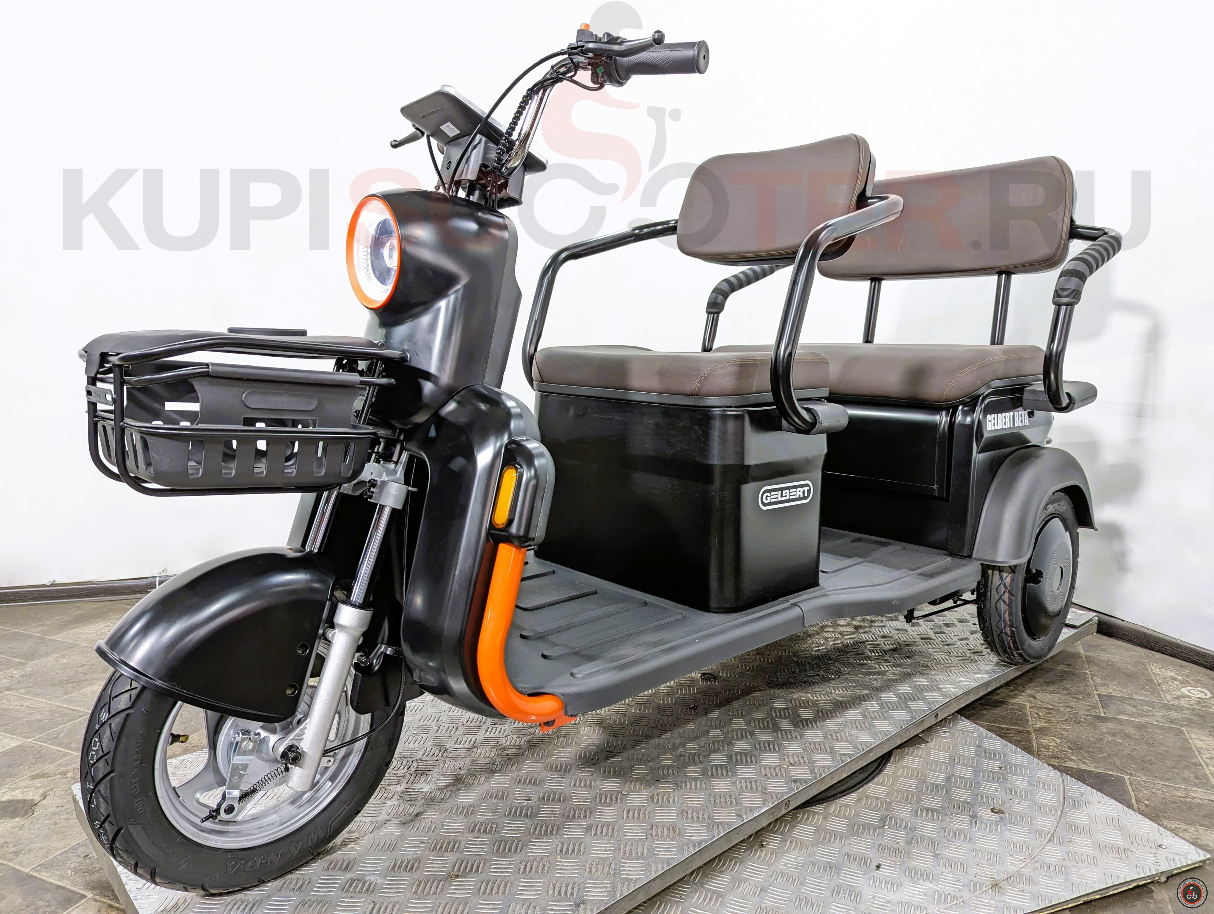 Электротрицикл Rutrike Gelbert Beta 60V 800Вт черный